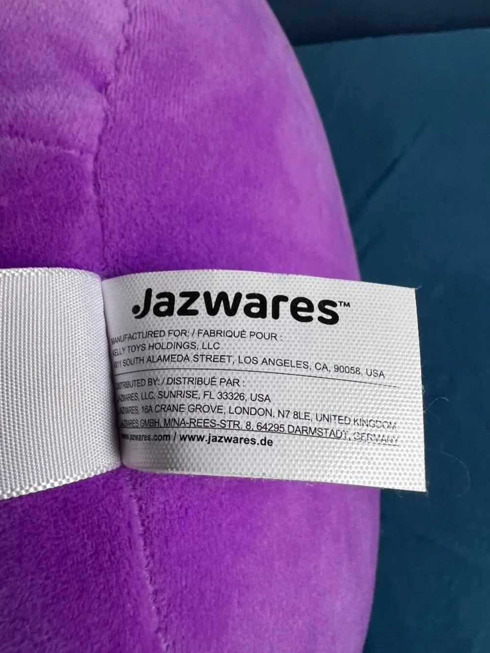 Squishmallows 12” Hartman the Purple Monkey by Jazwares with Tag